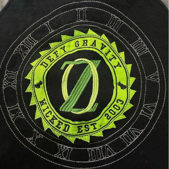 WICKED Broadway Musical-Green For Good Full Zip Varsity Jacket Women SZ Medium - Picture 8 of 13